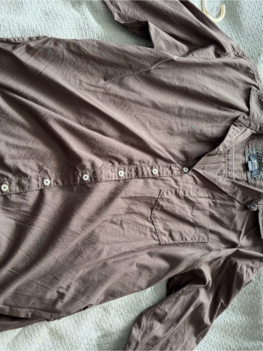 Maeve Brown Casual Button-Down Shirt